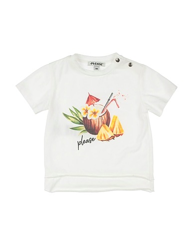 PLEASE T-shirt White 100% Cotton