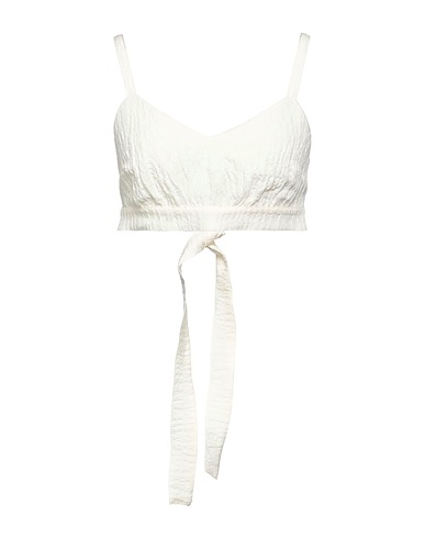 T-JACKET by TONELLO Top Ivoire 60% Viscose, 37% Lin, 2% Polyamide, 1% Élasthanne