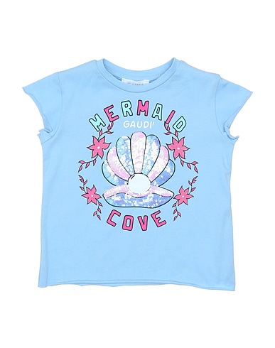 GAUDÌ T-shirt Sky blue 95% Cotton, 5% Elastane