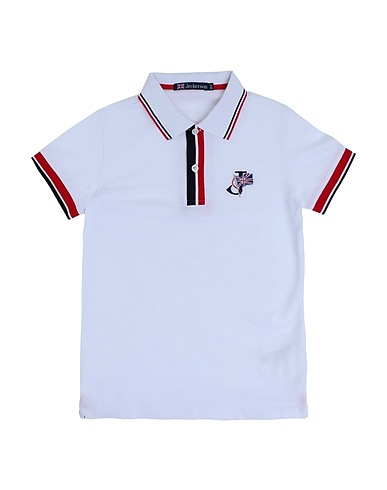 JECKERSON Polo shirt White 100% Cotton