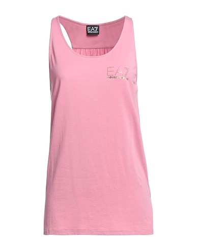 EA7 Tank top Antique rose 48% Cotton, 47% Modal, 5% Elastane