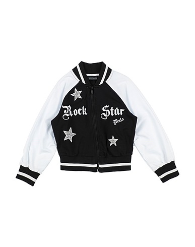 MONNALISA Jacket Black 95% Cotton, 5% Elastane