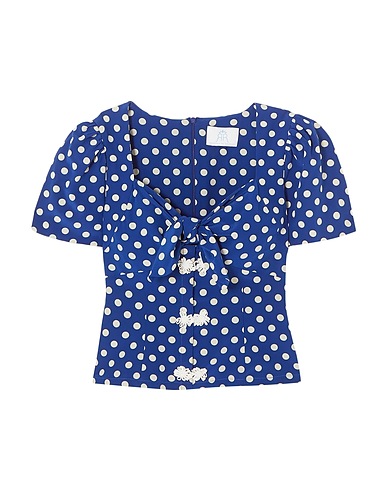 REBECCA DE RAVENEL Top Blu 100% Seta