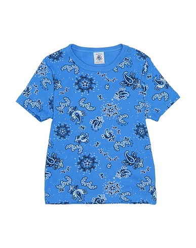 PETIT BATEAU T-shirt Bleu d'azur 100% Coton