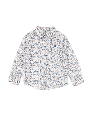PETIT BATEAU Hemd mit Muster Weiß 100% Baumwolle