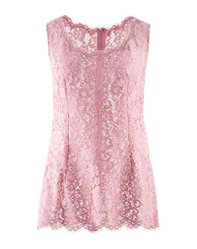 DOLCE&GABBANA Top Pink 51% Cotton, 41% Viscose, 8% Polyamide