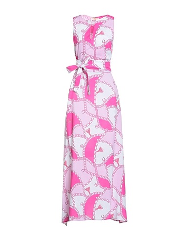 IU RITA MENNOIA Long dress Pink 100% Viscose
