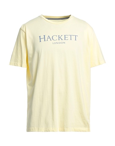 HACKETT T-shirt Giallo pastello 100% Cotone