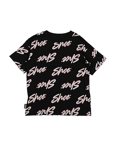 SHOE T-shirt Black 100% Cotton