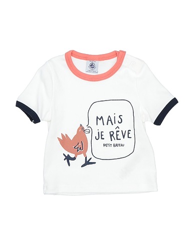 PETIT BATEAU T-Shirt Weiß 100% Baumwolle