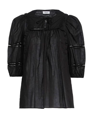 LIU •JO Top Black 100% Cotton