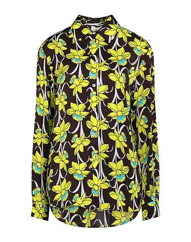 P.A.R.O.S.H. Floral shirts & blouses Dark brown 100% Viscose