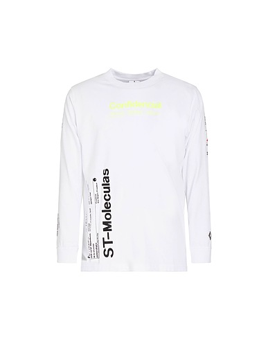 MARCELO BURLON T-shirt White 100% Cotton, Elastane