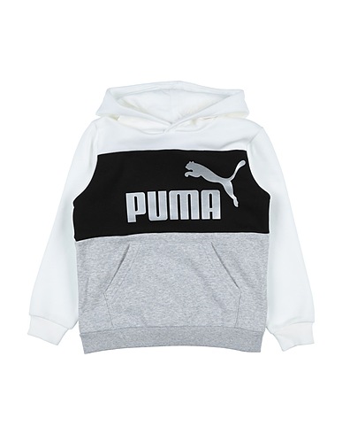 PUMA Hooded sweatshirt White 66% Cotton, 34% Polyester, Elastane