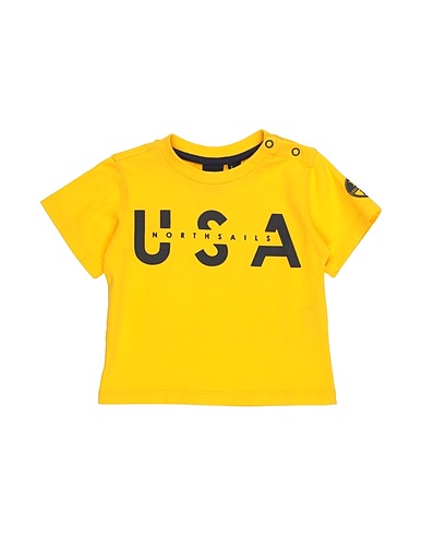 NORTH SAILS T-shirt Yellow 100% Cotton