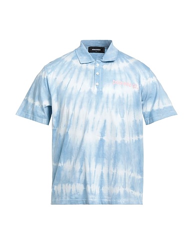 DSQUARED2 Polo shirt Sky blue 100% Cotton