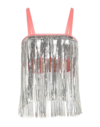 FORTE_FORTE Evening top Silver 96% Polyester, 4% Elastane