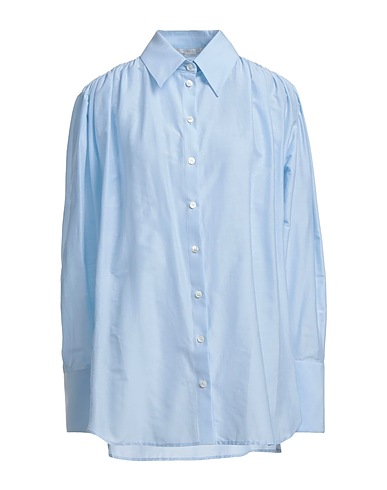 STELLA McCARTNEY Solid colour shirts & blouses Sky blue 79% Cotton, 21% Silk