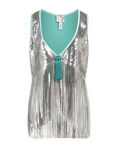 FORTE_FORTE Top Silver 96% Polyester, 4% Elastane