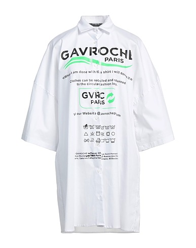 GAVROCHE Paris Shirts White 97% Cotton, 3% Elastane