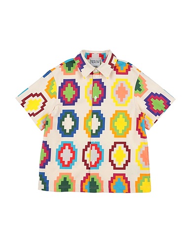 MARCELO BURLON Patterned shirt Beige 100% Organic cotton