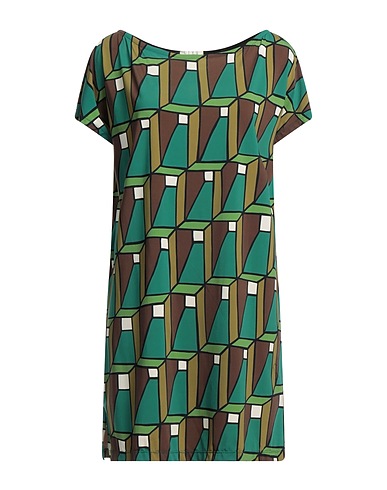 SIYU Short dress Green 85% Polyamide, 15% Elastane