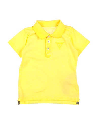 GUESS Polo shirt Yellow 100% Cotton