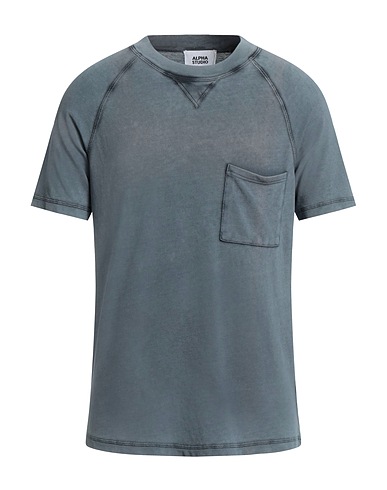 ALPHA STUDIO T-shirt Slate blue 100% Cotton