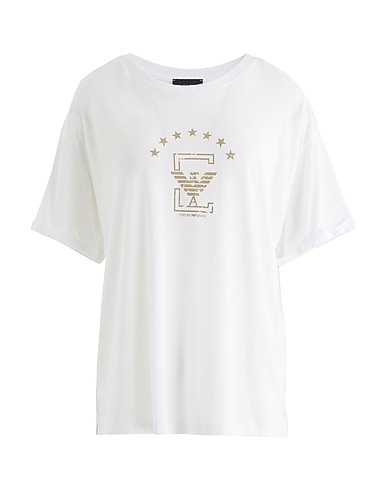 EMPORIO ARMANI T-shirt Bianco 50% Modal, 50% Cotone