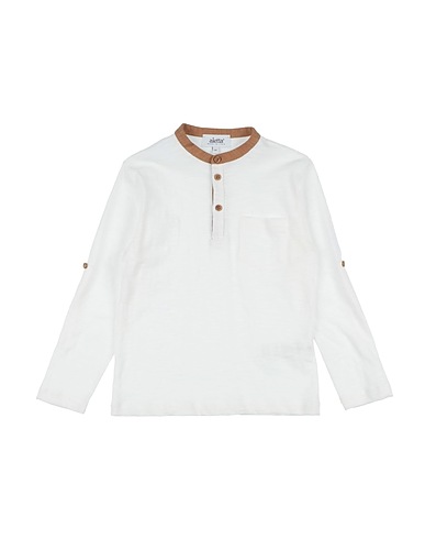 ALETTA T-shirt Ivory 97% Cotton, 3% Elastane
