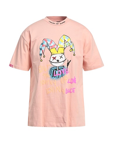 VISION OF SUPER Ｔシャツ ピンク コットン 100%
