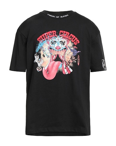VISION OF SUPER T-shirt Black 100% Cotton
