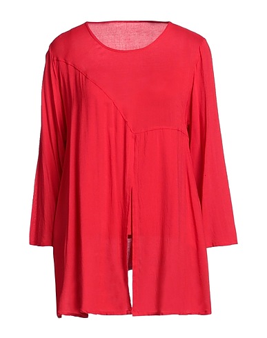 TAKAAKI Top Rosso Viscosa