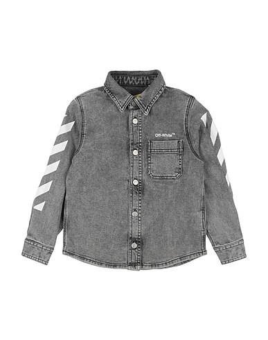 OFF-WHITE™ KIDS Denim shirt Grey 98% Cotton, 2% Elastane