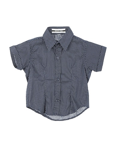 PREMIER 4 PARIS Patterned shirt Midnight blue 97% Cotton, 3% Elastane