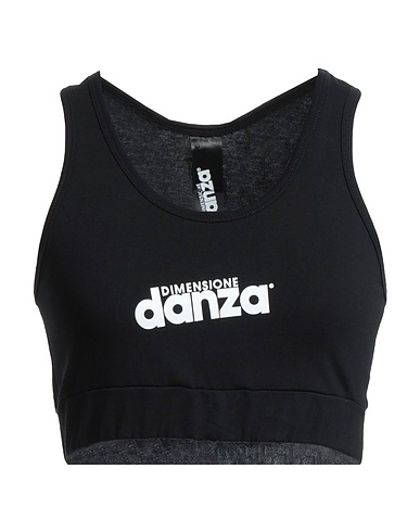 DIMENSIONE DANZA Top Schwarz 93% Baumwolle, 7% Elastan