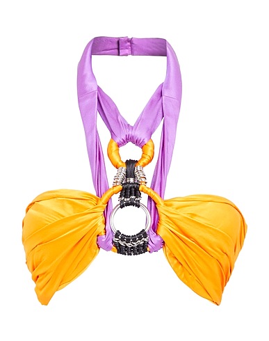 BALMAIN Silk top 100% Silk, Brass, Polyester