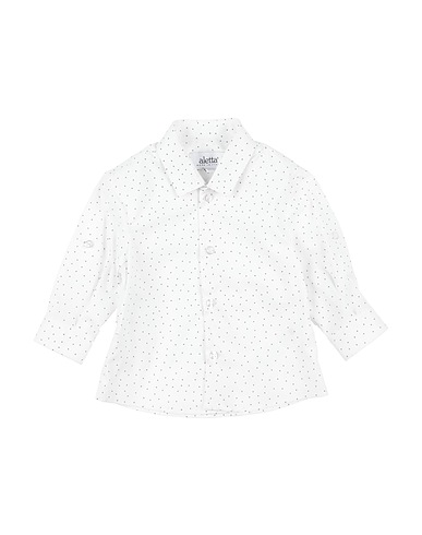ALETTA Chemises et chemisiers fantaisie Blanc 97% Coton, 3% Élasthanne