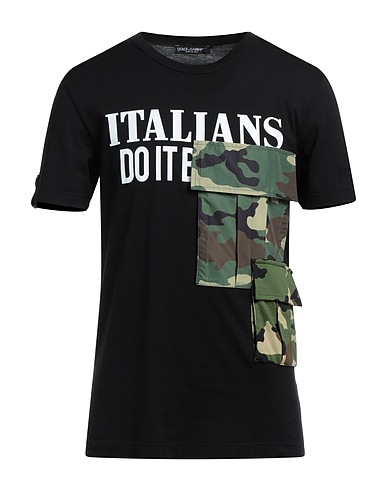 DOLCE&GABBANA T-shirt Black 90% Cotton, 10% Polyester