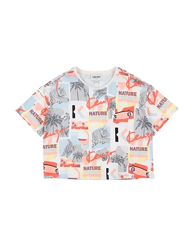 KENZO KIDS T-shirt White 94% Cotton, 6% Elastane