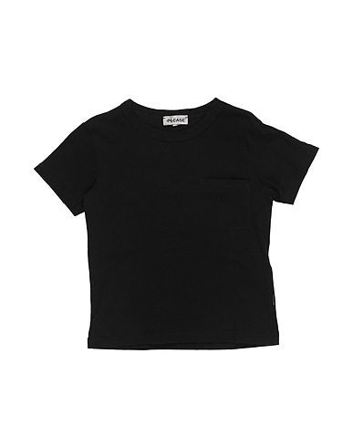 PLEASE T-shirt Black 100% Cotton