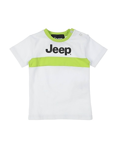 JEEP T-shirt Bianco 95% Cotone, 5% Elastan