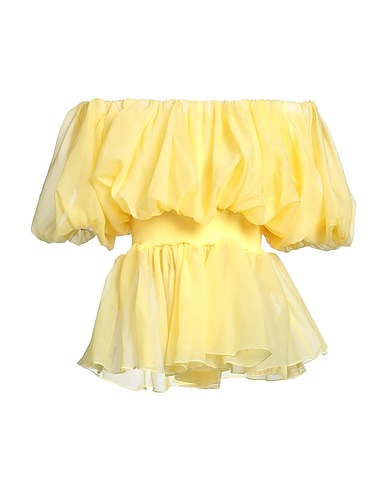 ODÌ ODÌ Off-the-shoulder top Yellow 100% Polyester
