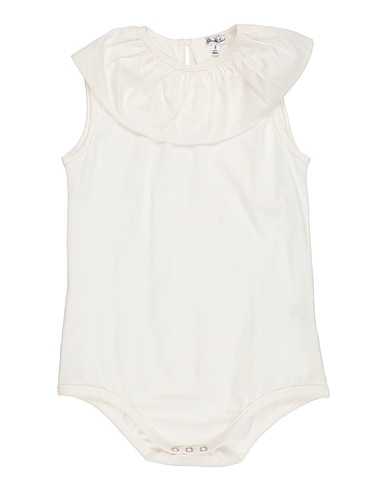 PICCOLA LUDO TOPS & TEES Ivory 90% Cotton, 10% Elastane