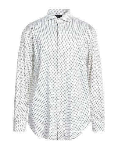 EMPORIO ARMANI 柄入りシャツ ホワイト コットン 98% / ポリウレタン 2%