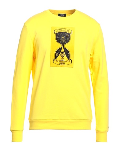 HEROS Felpa Giallo 100% Cotone