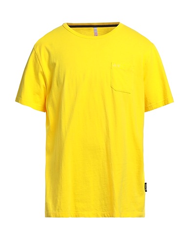 SUN 68 Basic T-Shirt Yellow 100% Cotton