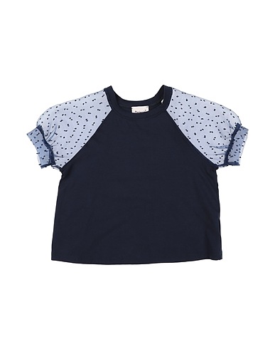 MARIUCCIA T-shirt Blu notte 100% Poliestere, Cotone, Elastan