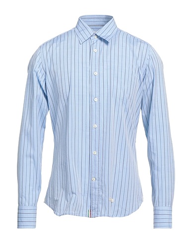 TINTORIA MATTEI 954 Striped shirt Sky blue 100% Cotton