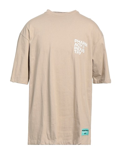 PHARMACY INDUSTRY T-shirt Beige 100% Cotone